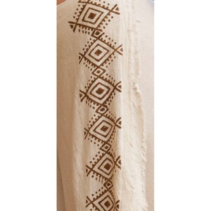 Long Wrap Skirt raw cotton zdjęcie 5