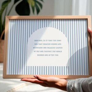 Christian Nursery Wall Art, Baby Room Print, Kids Bible Quote, Faith Poster, Nursery Decor image 11