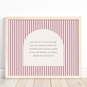 Christian Nursery Wall Art, Baby Room Print, Kids Bible Quote, Faith Poster, Nursery Decor image 8