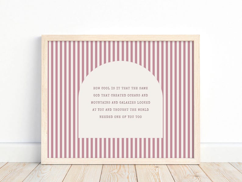 Christian Nursery Wall Art, Baby Room Print, Kids Bible Quote, Faith Poster, Nursery Decor image 8