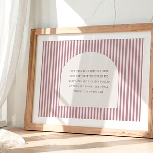 Christian Nursery Wall Art, Baby Room Print, Kids Bible Quote, Faith Poster, Nursery Decor image 10