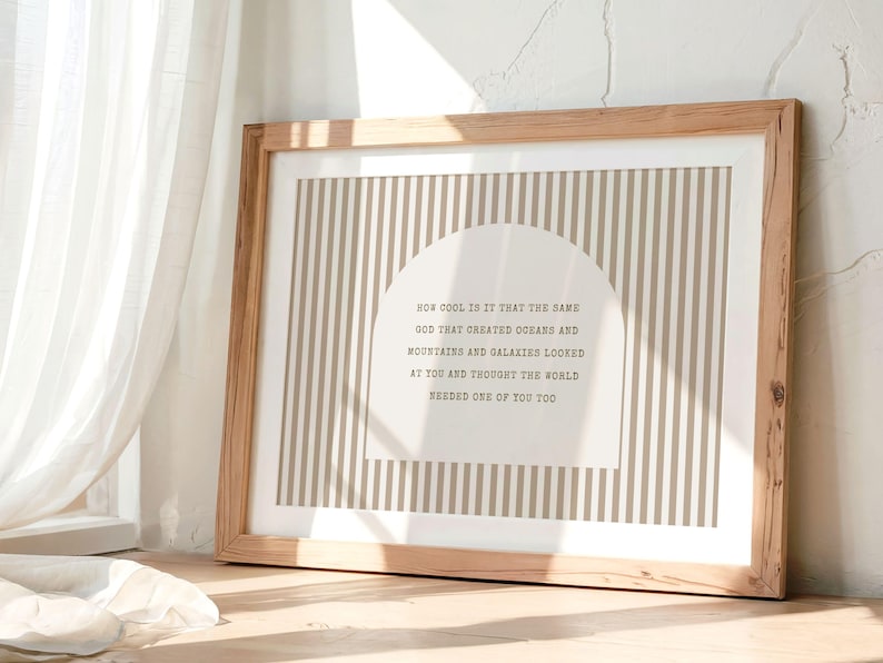 Christian Nursery Wall Art, Baby Room Print, Kids Bible Quote, Faith Poster, Nursery Decor image 7