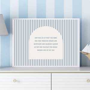 Christian Nursery Wall Art, Baby Room Print, Kids Bible Quote, Faith Poster, Nursery Decor image 12