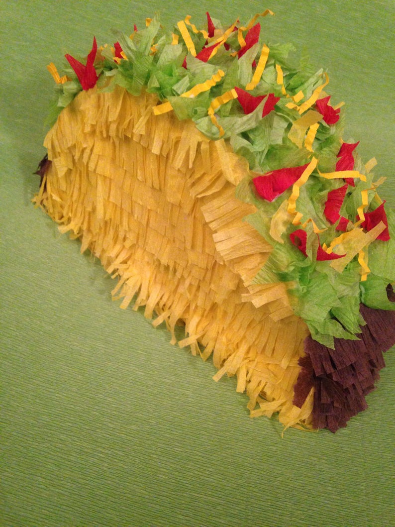 Mini Taco Pinata - Mini Taco - Gift Container - Personal Pinata - Etsy