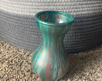 Fluid Art Vase - Original Art Vase - Custom Vases