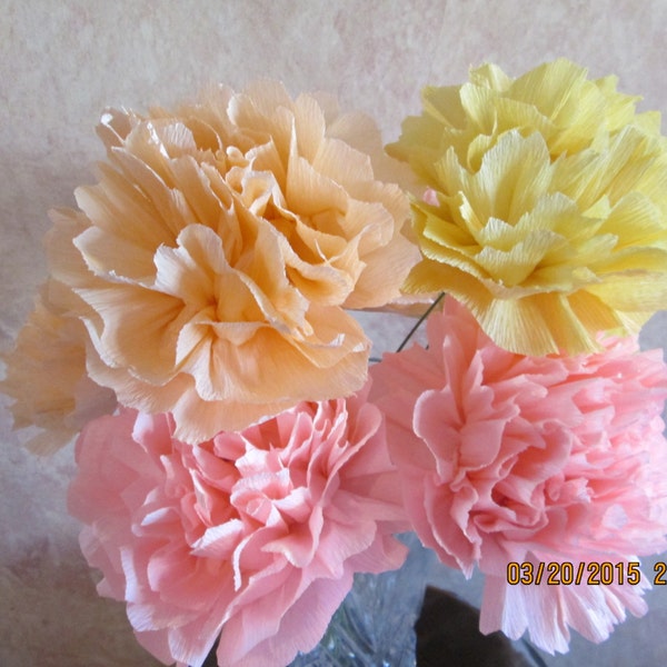 Crepe Paper Flowers Etsy