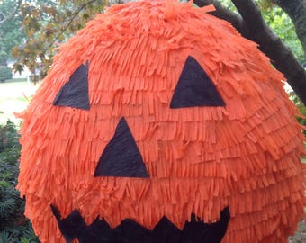 Happy Halloween Pumpkin Pinata - Halloween Party Pinata - Halloween Decoration - Made to order