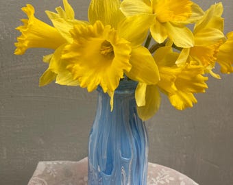 Poured Paint Vase - 6 Inch Vase - Bud Vase