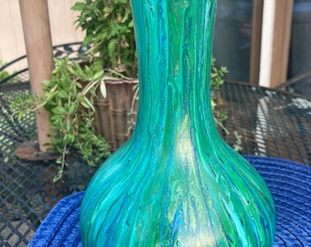 Fluid Art Vase - OOAK