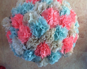 Flower Ball Pinata - Wedding Pinata or Guest Book - Baby Shower Pinata - Medium Size