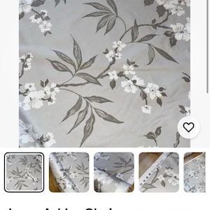 Laura Ashley Clarissa, silver grey fabric