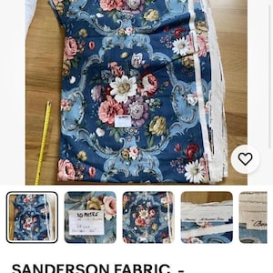 Sanderson “Bovenoy” vintage fabric, 10 metres