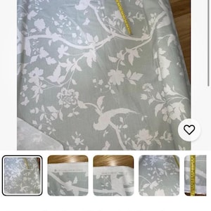 Laura Ashley Eau de nil, Oriental Garden, 15 metres available