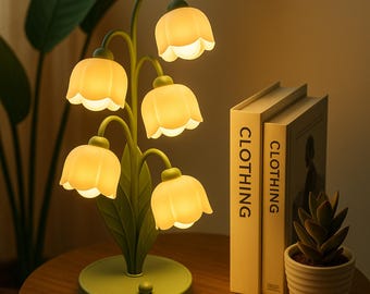 LED Flower Table Lamp – Decorative Desk Light with 3 Colors, Creative Art Design for Bedroom, Living Room, Study or Office Decor-giftforher