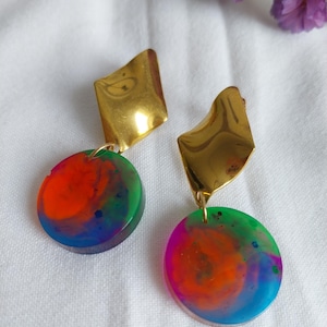Handmade colorful earrings