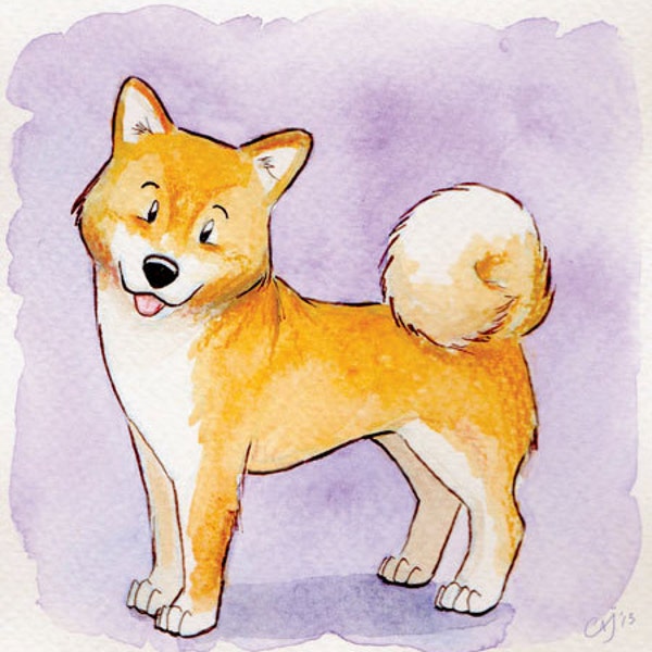 Shiba Inu Mini Print