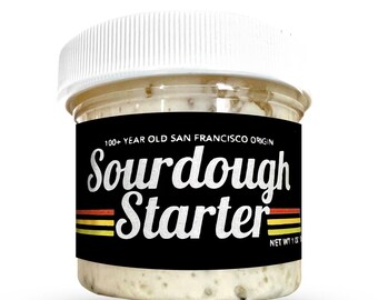 Surdegsstarter | +100 år gammalt ursprung i San Francisco | Instruktioner för ditt första bröd | Perfekt för nybörjare | 3 cl burk