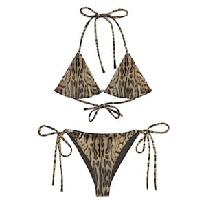 Leopard “Huntress” Animal Print String Bikini Set