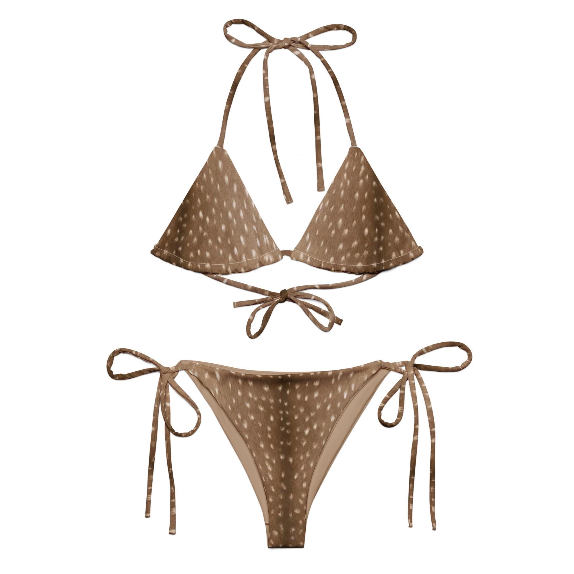 Deer Pattern 'RS' Print Bikini Bikini Deer - Etsy