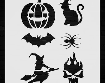 Halloween Pumpkin Stencil - Fun  Easy DIY Decor for Crafts Nursery Events