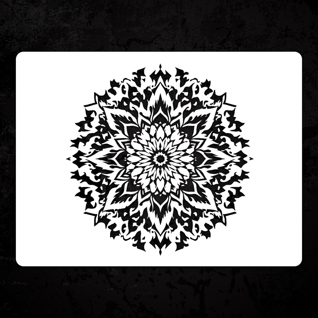 Mandala Wall Stencil - Reusable Mylar for Painting Projects - Etsy