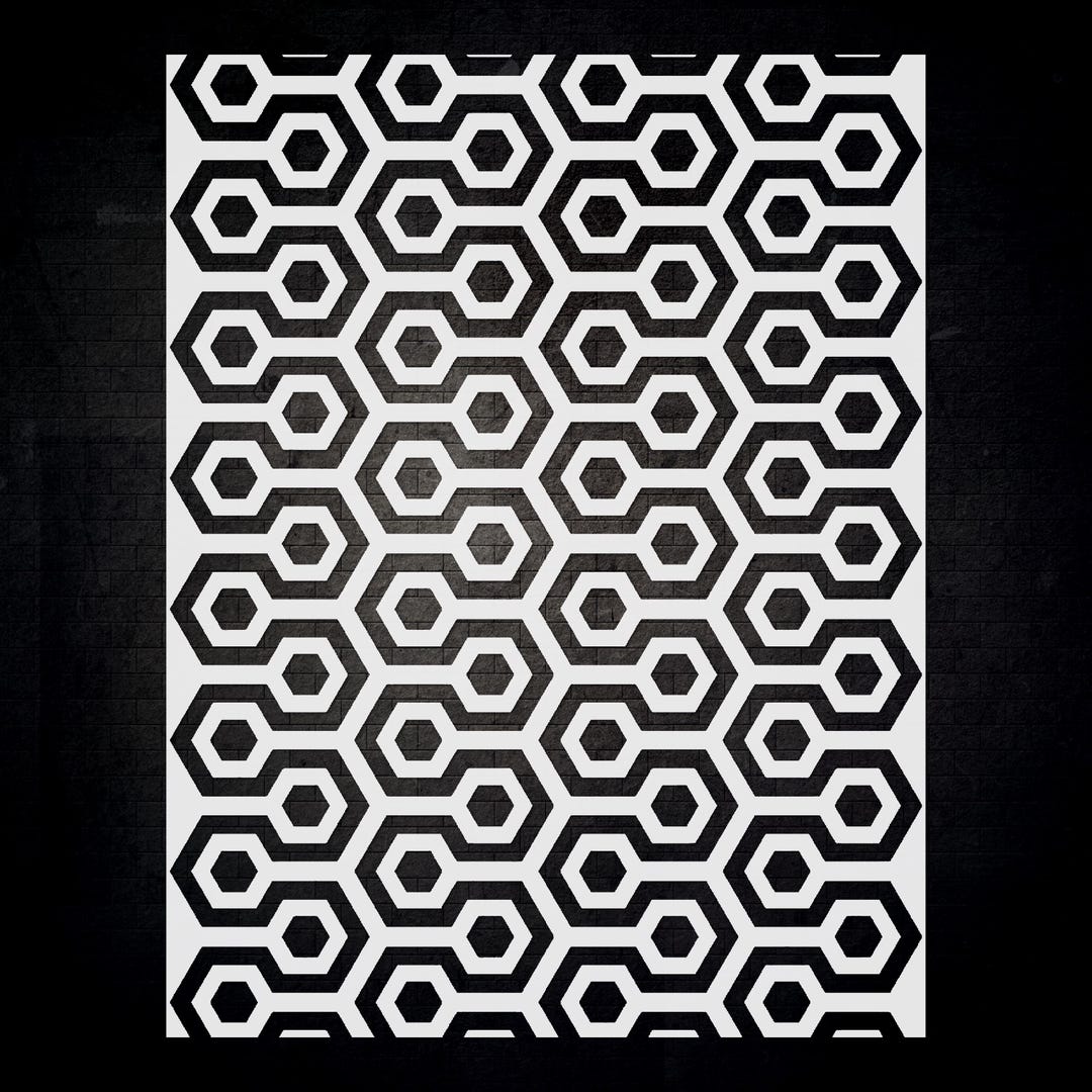 Geometric Pattern Stencil for Drawing Crafting CREATE UNIQUE DESIGNS - Etsy