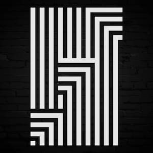 Geometric Pattern Stencil Template Reusable - Abstract Art Design for DIY Decor