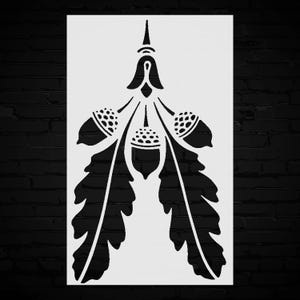 Leaf Stencil Template Reusable | Elegant Nature Pattern, DIY Home Decor Design