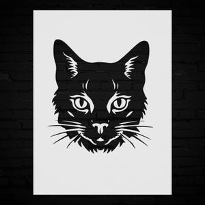 Cat Stencil Template Reusable - Perfect for DIY Decor, Pattern Design, Craft Projects