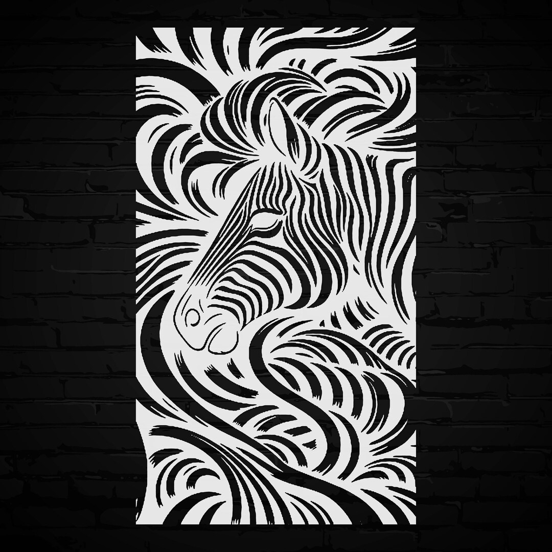 Zebra Camo Stencil Pattern - Reusable Stencil Template Reusable for ...