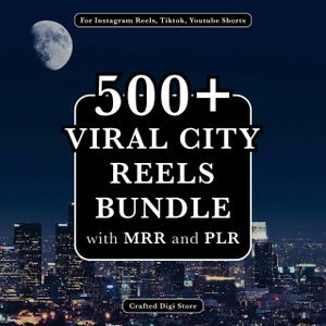 500+ City Viral Reels Bundle, Urban Stock Videos (MRR, PLR) Digital Download