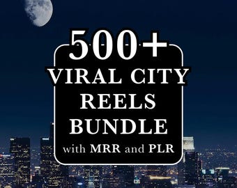 500+ City Viral Reels Bundle, Urban Stock Videos (MRR, PLR) Digital Download