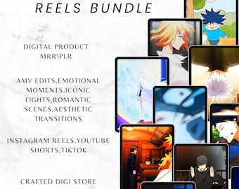 930+ Anime Reels Bundle, Viral Content (Digital Download)