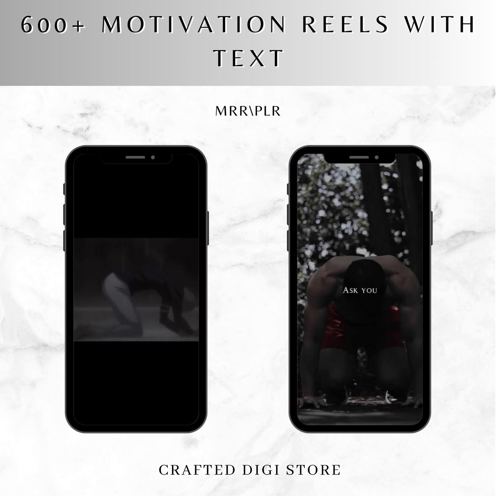 600+ Motivational Reels With Text Overlay | Fitness, Quotes, PLR and ...