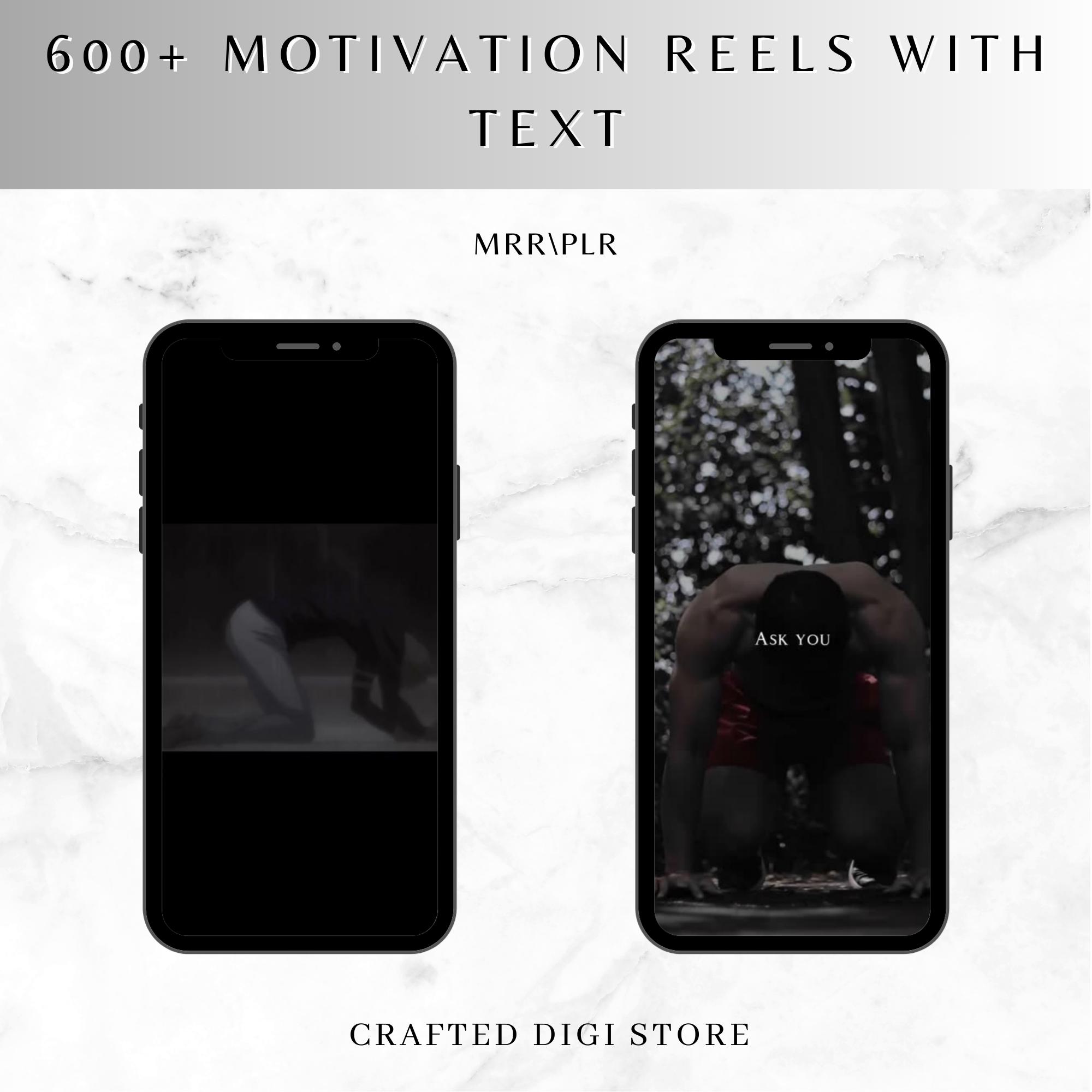 600+ Motivational Reels With Text Overlay | Fitness, Quotes, PLR and ...