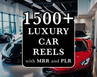 1500+ Luxusauto-Rollen: Viraler Inhalt (Digitaler Download)