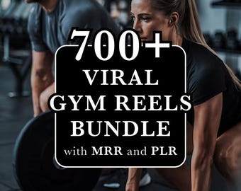 Pacchetto di oltre 700 rulli virali per palestra, MRR, PLR (download digitale)