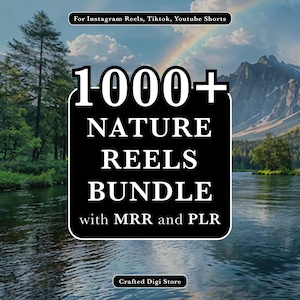 1000+ Nature Reels Bundle, Social Media Videos (Digital Download)