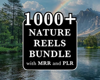1000+ Nature Reels Bundle, Social Media Videos (Digital Download)