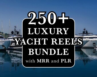 250+ Luxusyachtrollen Bundle, MRR PLR (Digitaler Download)