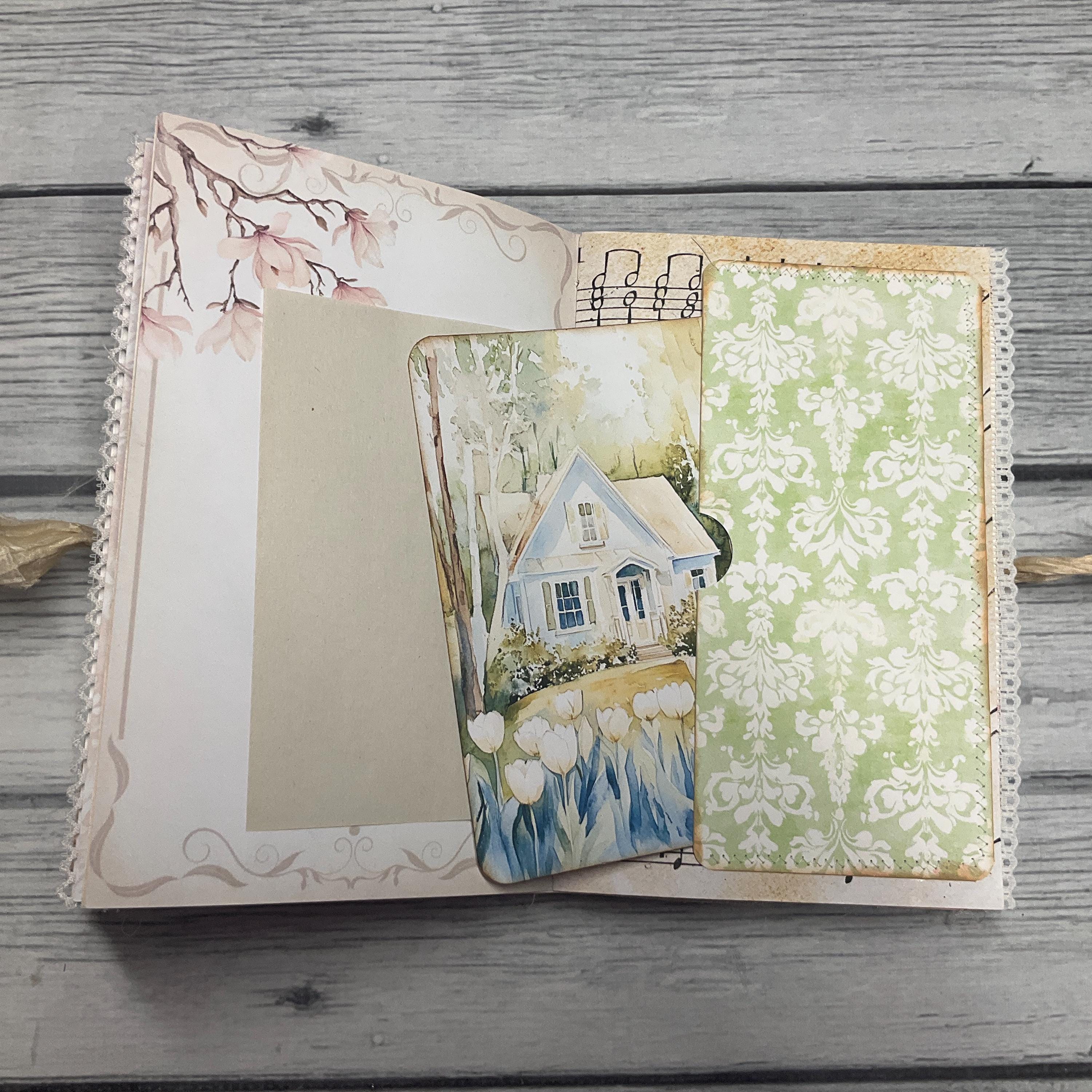 Handmade Junk Journal With a Spring Theme - Etsy