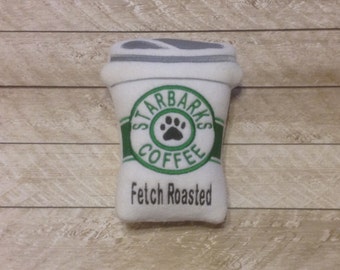 Dog Coffee Cup Squeaky Toy-Medium