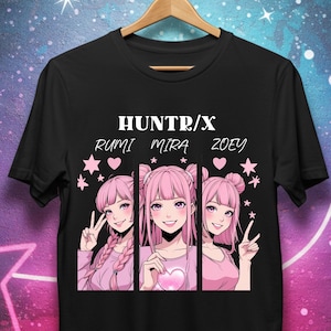 Kpop Demon Hunters T-shirt Gift For Woman, Juni Manga Style Sweatshirt, Kpop Demon Hunter Merch, Saja Girls Fan Tee, Kpop Team Shirt Gift