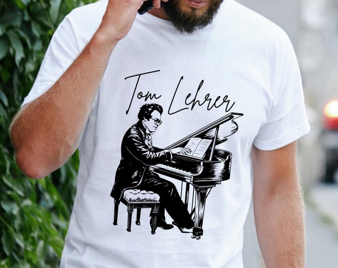 Tom Lehrer Pianist Lover Shirt: Satirical Songwriter Cotton Tee