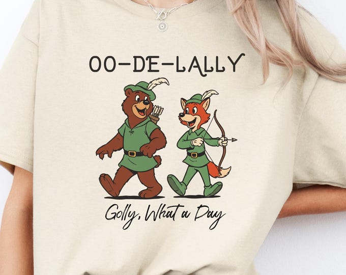 Disney Robin Hood And Little John T-shirt, Golly What A Day Tee, Oo De Lally Sweatshirt, Disneyland Trip Hoodie, Disney Men's Gift