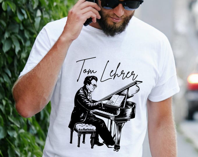 Tom Lehrer Pianist Lover Shirt: Satirical Songwriter Cotton Tee