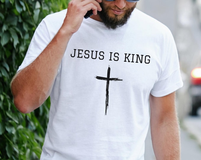 Comfort Colors® Jesus is King Shirt: Christian Faith Tee, Religious Gift for Believers