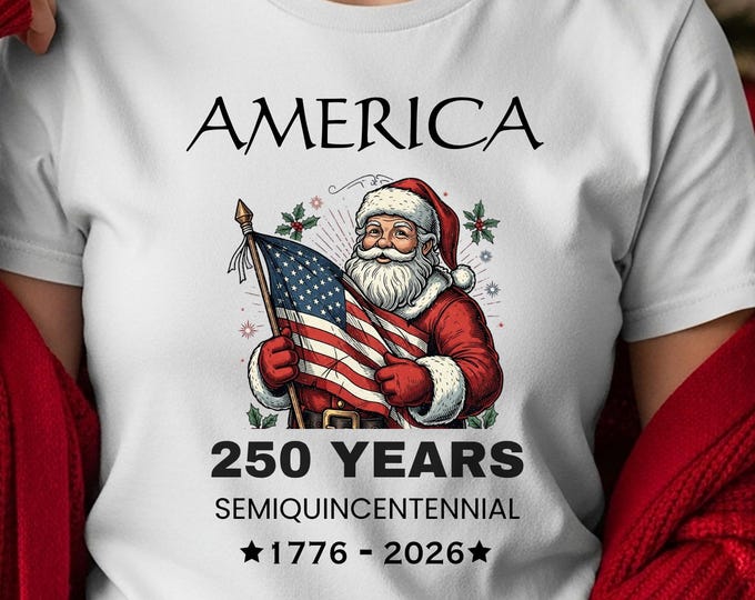 America 250th Anniversary Christmas Shirt: Patriotic Independence Day Sweatshirt