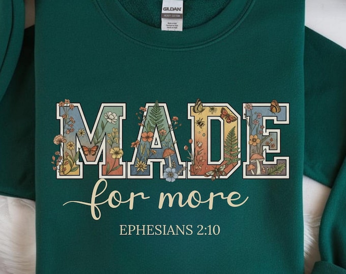 Christmas Christian Bible Verse Shirt: Faith Based Inspirational Sweatshirt