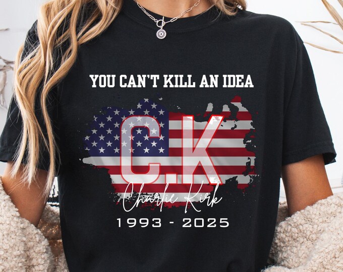Charlie Kirk Memorial Shirt: RIP America Patriotic Politics Cotton Tee